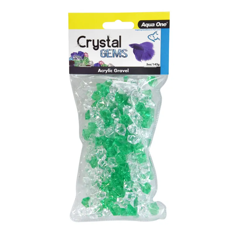 Aqua One CRYSTAL GEM ACRYLIC GRAVEL LUCKY CHARM 5 OZ
