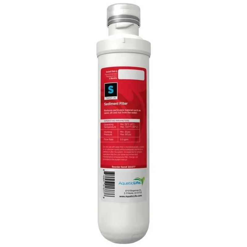 Aquatic Life TWIST IN SEDIMENT FILTER