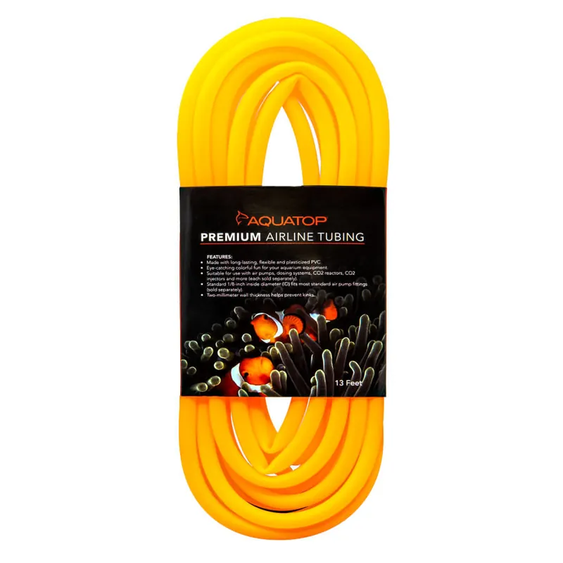 Aquatop AIRLINE TUBING NEON ORANGE 13 FT