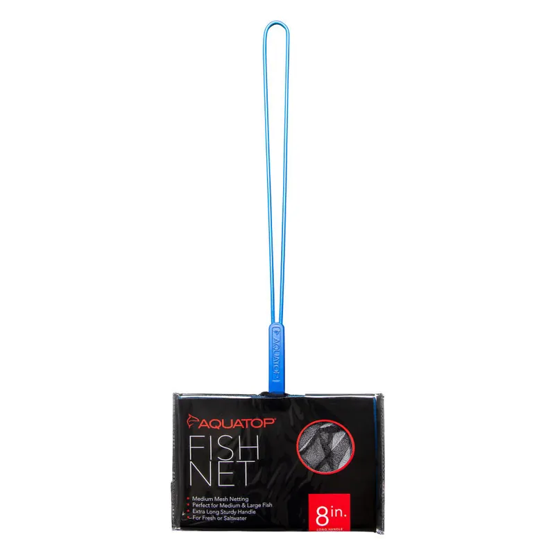 Aquatop FISH NET M MESH LONG HANDLE 8"