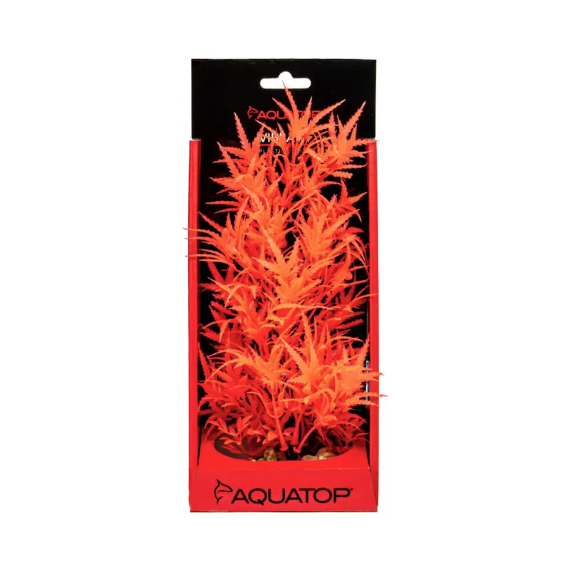 Aquatop VIBRANT FLUORESCENT CANNABIS RED PLANT 10"