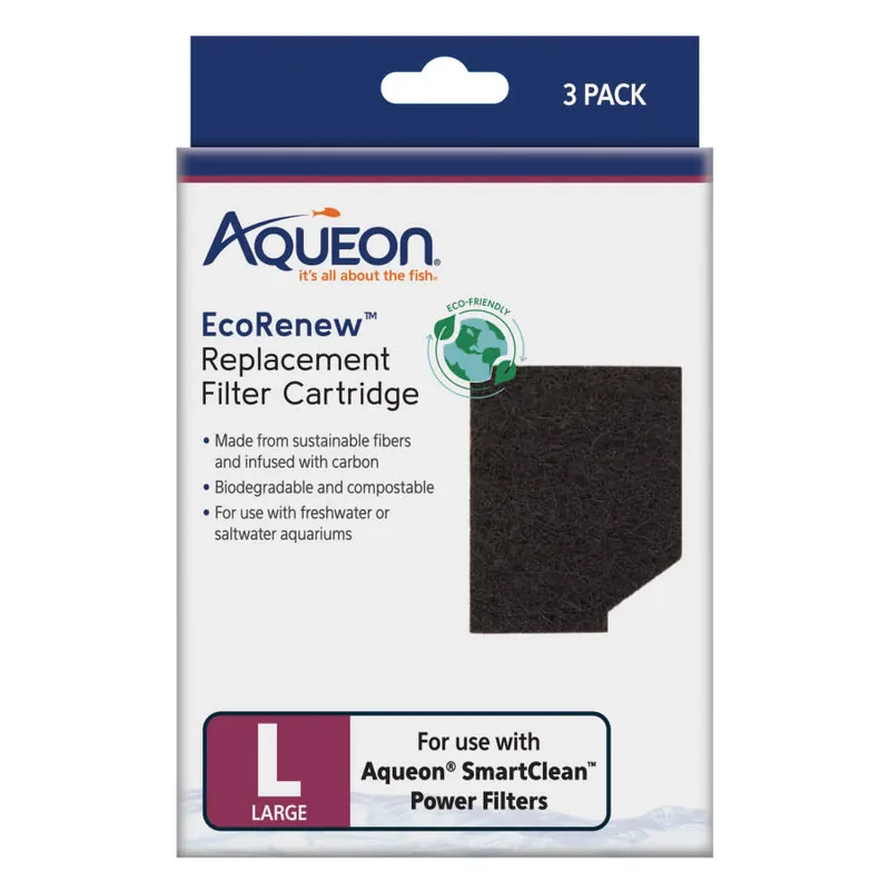 Aqueon ECORENEW REPLACEMENT FILTER CARTRIDGE LARGE 3 PK