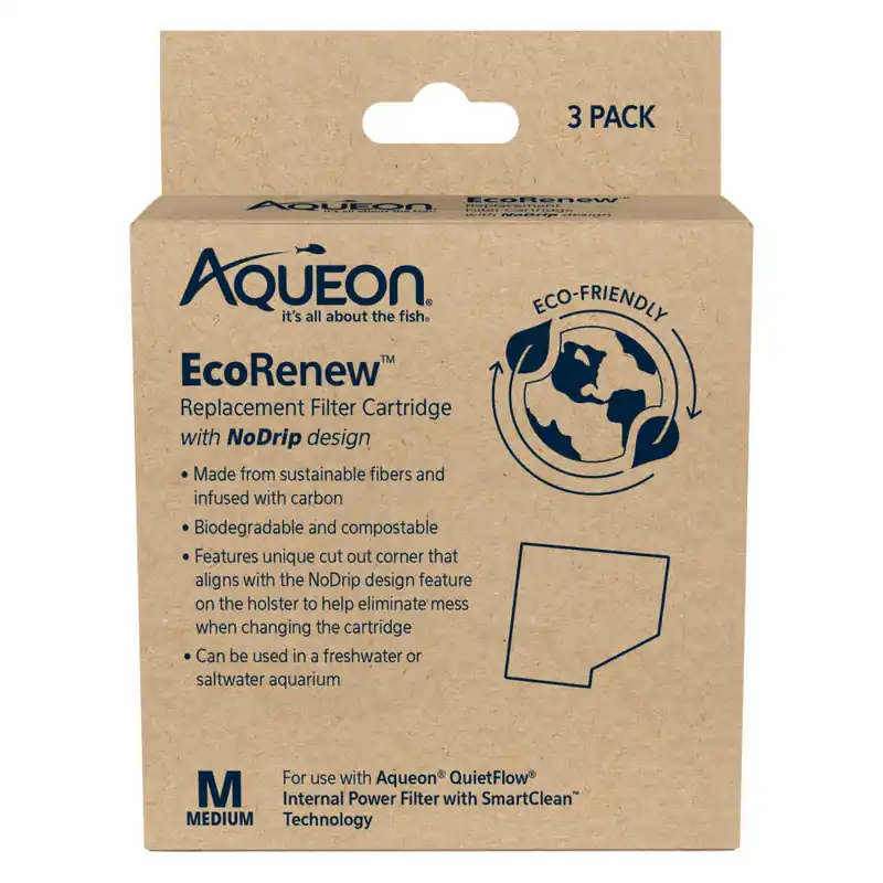 Aqueon ECORENEW REPLACEMENT FILTER CARTRIDGE MEDIUM 3 PK