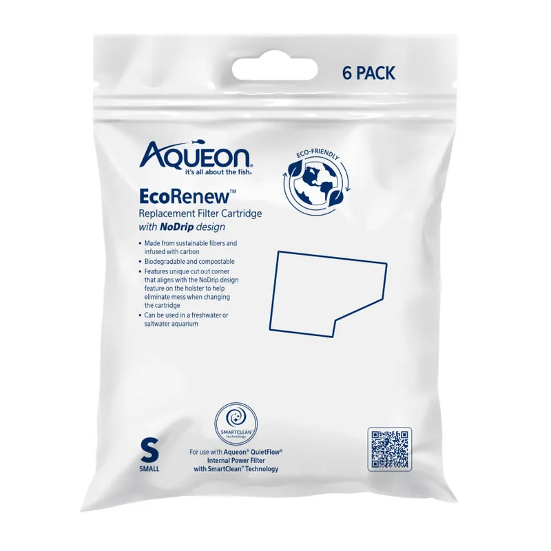 Aqueon ECORENEW REPLACEMENT FILTER CARTRIDGE SMALL 6 PK