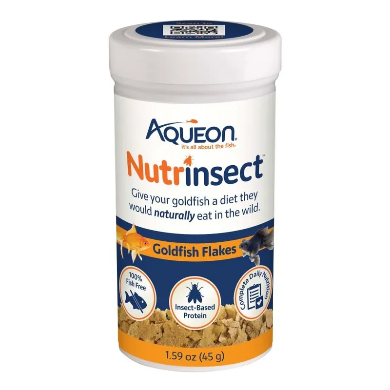 Aqueon NUTRINSECT GOLDFISH FLAKES 1.59 OZ