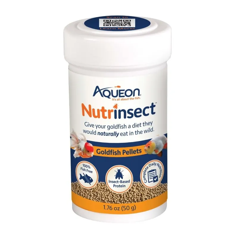 Aqueon NUTRINSECT GOLDFISH PELLETS 1.76 OZ