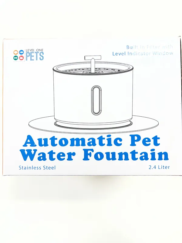 Level One Pets AUTOMATIC PET WATER FOUNTAIN