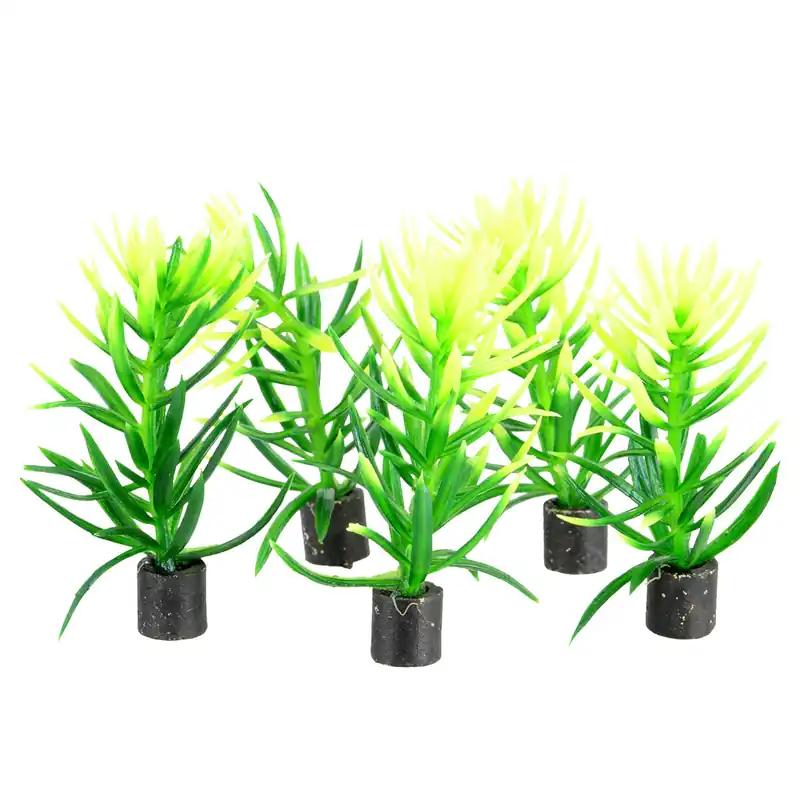 Underwater Treasures PLANT GREEN BUSH 2.5" 5 PK