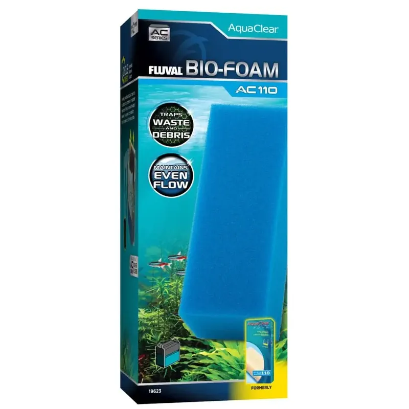 Fluval AC110 FOAM FILTER INSERT BLUE 30PPI 1PK