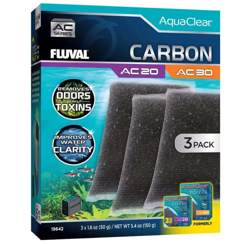 Fluval AC20/30 ACTIVE CARBON INSERT VALUE 3 PK