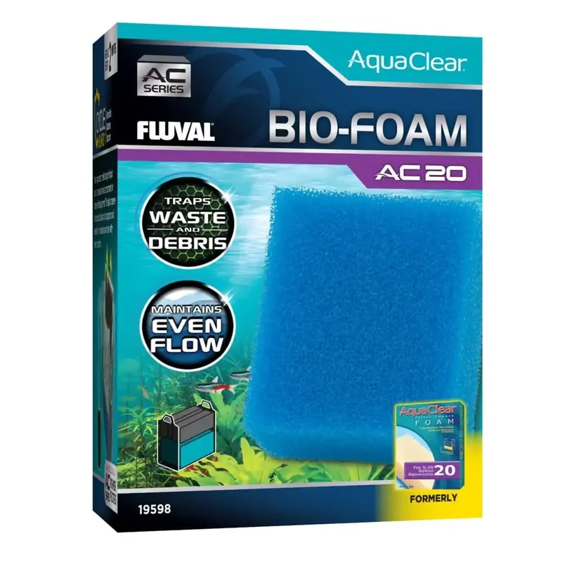 Fluval AC20 FOAM FILTER INSERT BLUE 30PPI 1PK