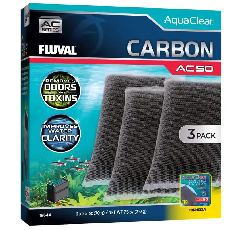 Fluval AC50 ACTIVE CARBON INSERT VALUE 3 PK