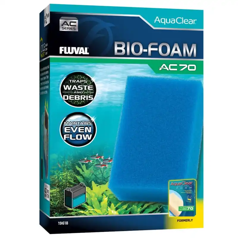 Fluval AC70 FOAM FILTER INSERT BLUE 30PPI 1PK