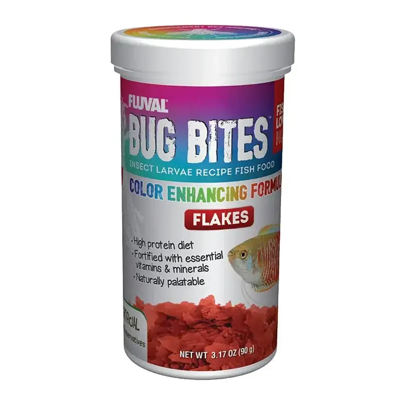 Fluval BUG BITES COLOR ENHANCING FLAKES 3.17 OZ