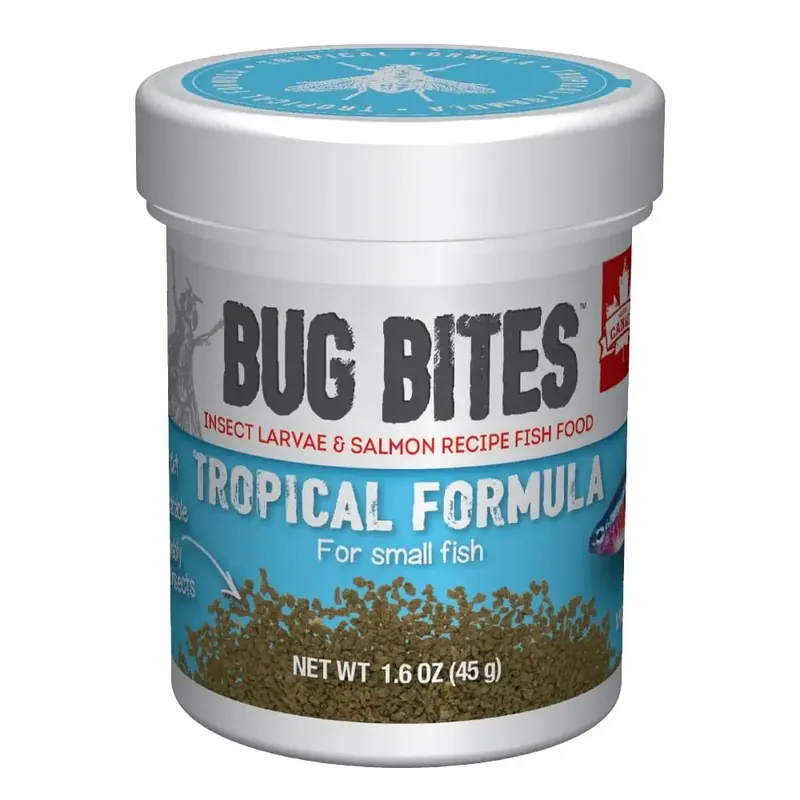 Fluval BUG BITES TROPICAL FISH GRANULES SM 1.6 OZ