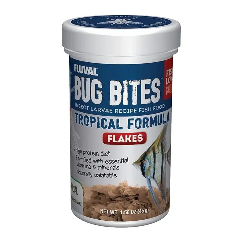 Fluval BUG BITES TROPICAL FLAKES 1.58 OZ