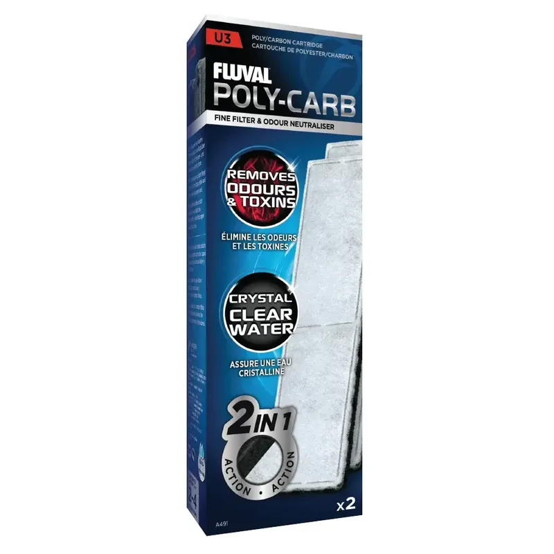 Fluval U3 UNDERWATER POLY/CARBON 2 PK