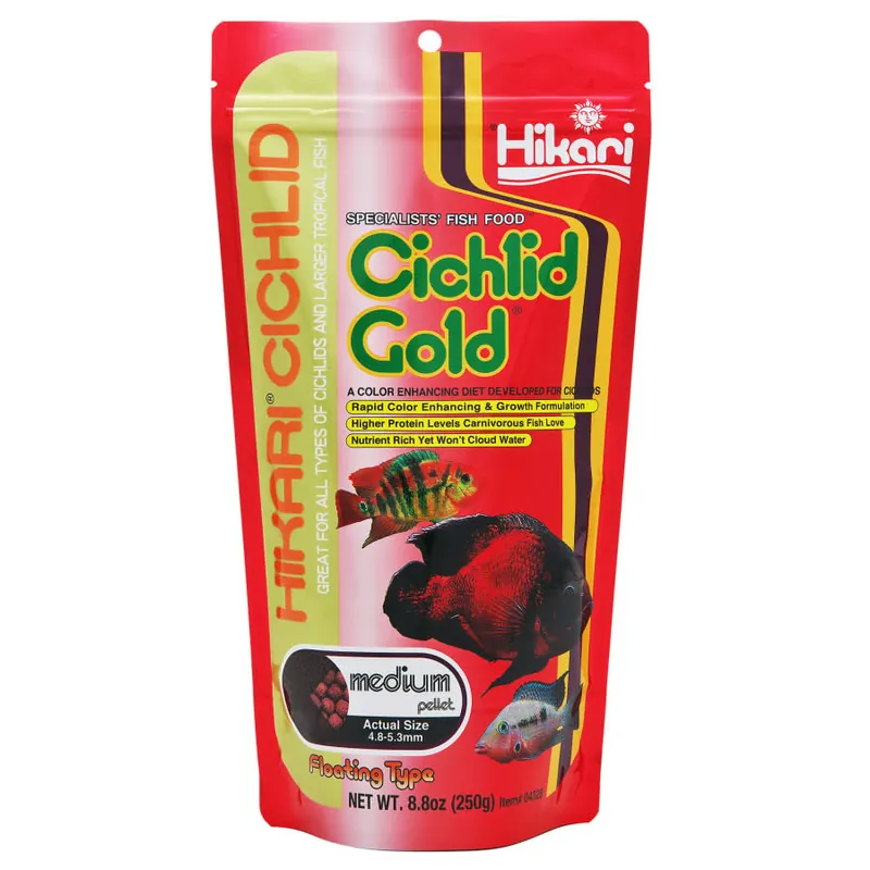 Hikari CICHLID GOLD 8.8 OZ MED