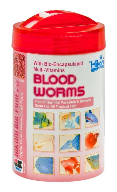 Hikari FREEZE DRIED BLOOD WORMS .42 OZ