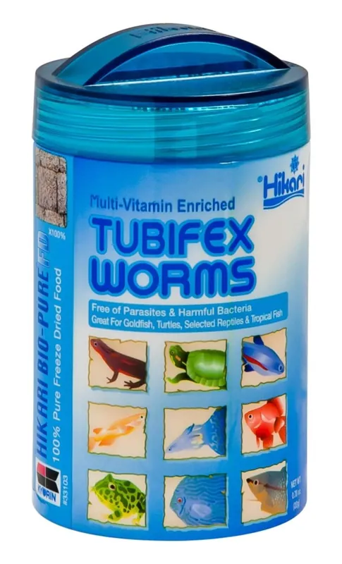 Hikari FREEZE DRIED TUBIFEX WORMS .78 OZ