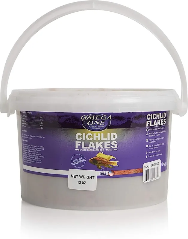 Omega One Aquatics CICHLID FLAKE 12OZ