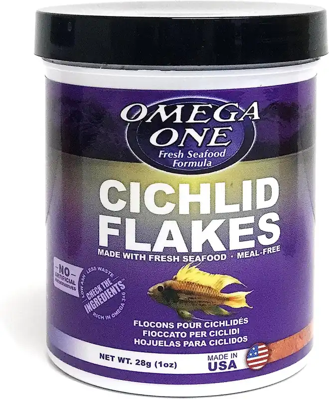 Omega One Aquatics CICHLID FLAKE 1OZ