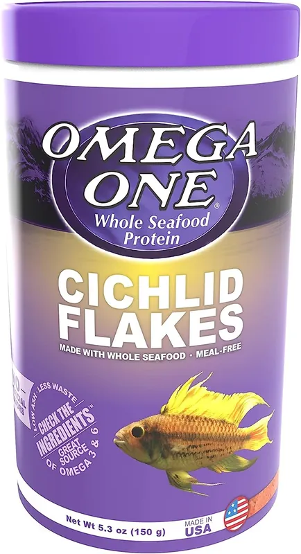 Omega One Aquatics CICHLID FLAKE 5.3 OZ