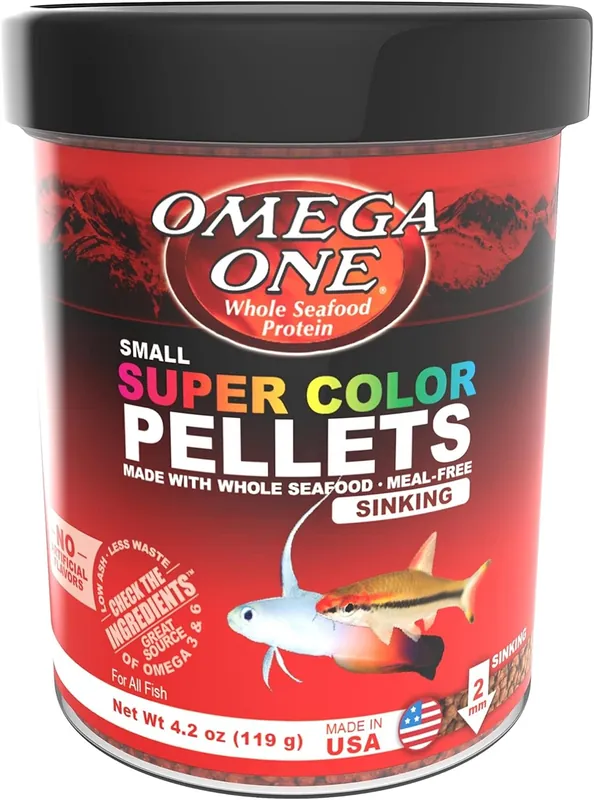 Omega One Aquatics CICHLID PELLETS COLOR 4.2 OZ