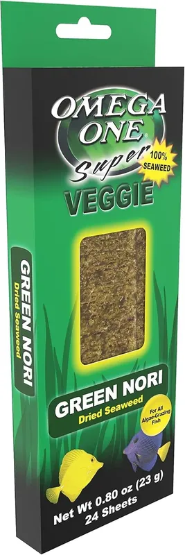 Omega One Aquatics FD GREEN SEAWEED 24 SHEET
