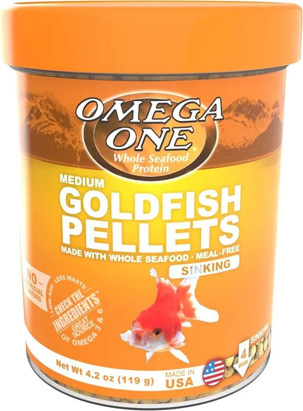 Omega One Aquatics GOLDFISH PELLET M 4.2 OZ