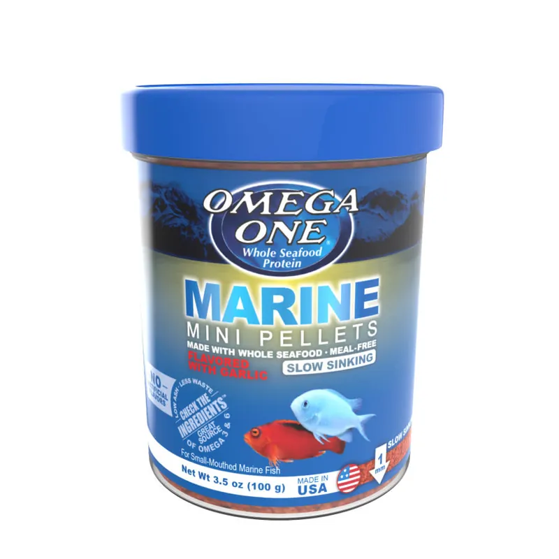 Omega One Aquatics MARINE MINI PELLET SS 3.5 OZ