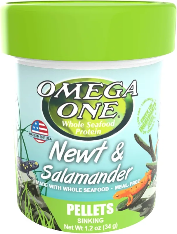 Omega One Aquatics NEWT & SALAMANDER PELLET 1.2 OZ