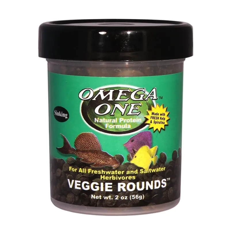 Omega One Aquatics VEGGIE ROUNDS 2 OZ