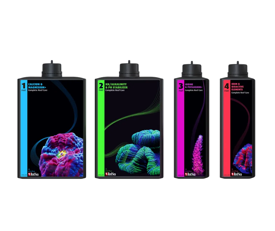 Red Sea 4 PART COMPLETE REEF CARE DOSING SYSTEM LARGE (600 L-160 GAL)