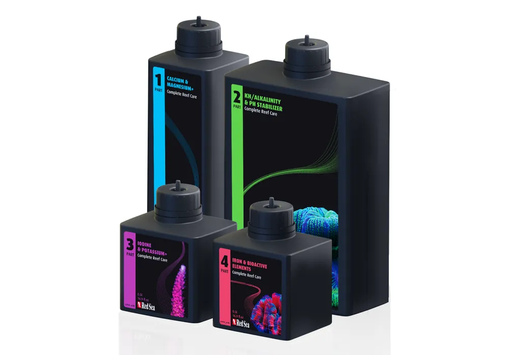 Red Sea 4 PART COMPLETE REEF CARE DOSING SYSTEM MEDIUM (300 L-80 GAL)