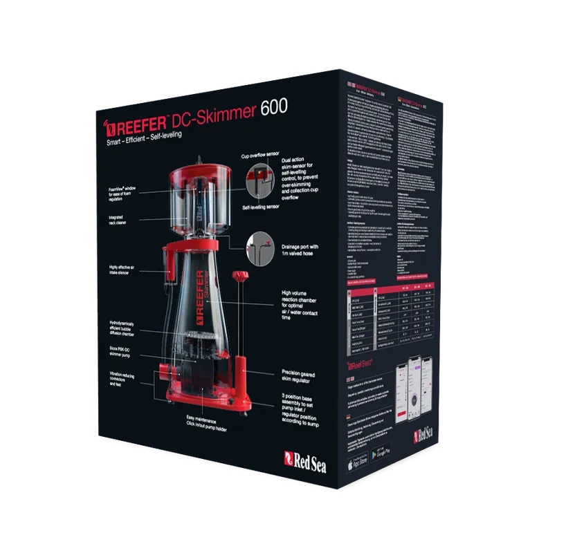 Red Sea REEFER SKIMMER 600 WITH DC PUMP EXCLUDING CONTROLLER