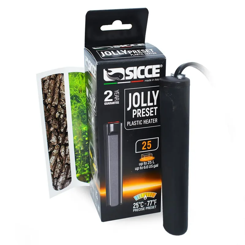 Sicce JOLLY PRESET SUBMERSIBLE PLASTIC HEATER 25 WATT