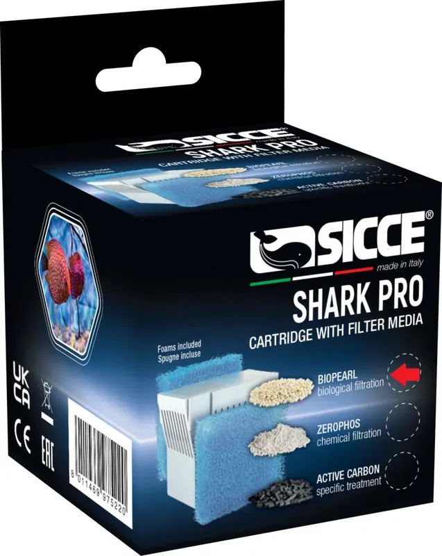 Sicce SHARK PRO BIO PEARL CART W SPONGE