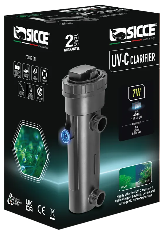 Sicce UV-C 7 WATT CLARIFIER