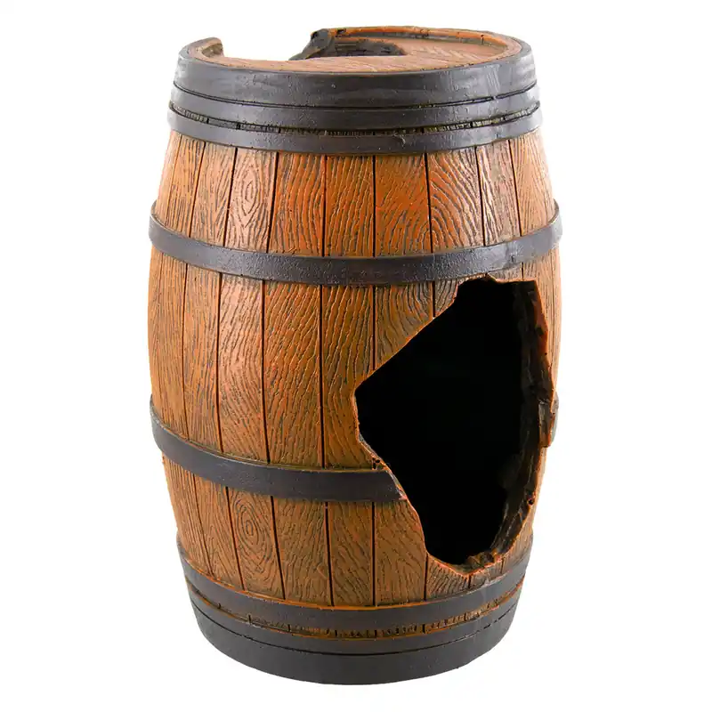 Underwater Treasures RUM BARREL WITH HOLE