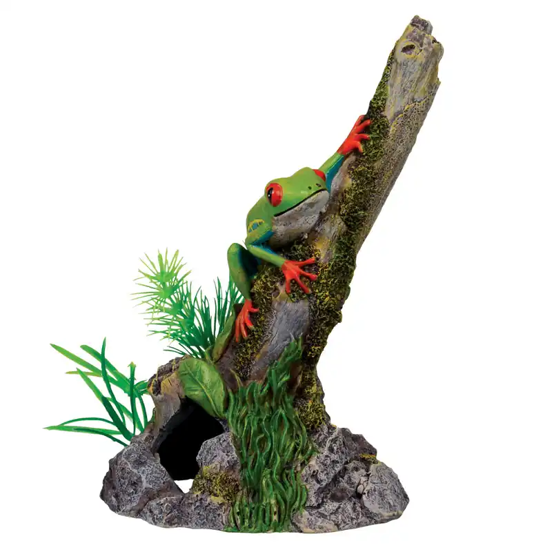 Underwater Treasures TREE FROG ON STUMP