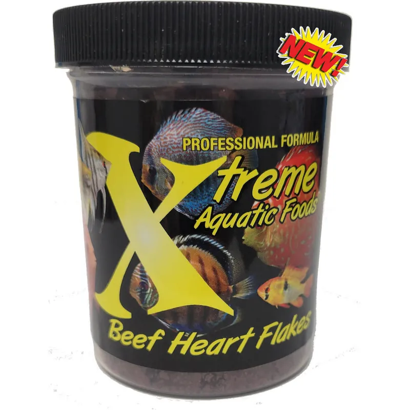 Xtreme Aquatics Food BEEF HEART FLAKE 1 OZ