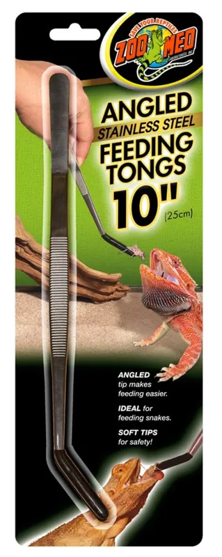 Zoo Med ANGLED SS FEEDING TONG 10"