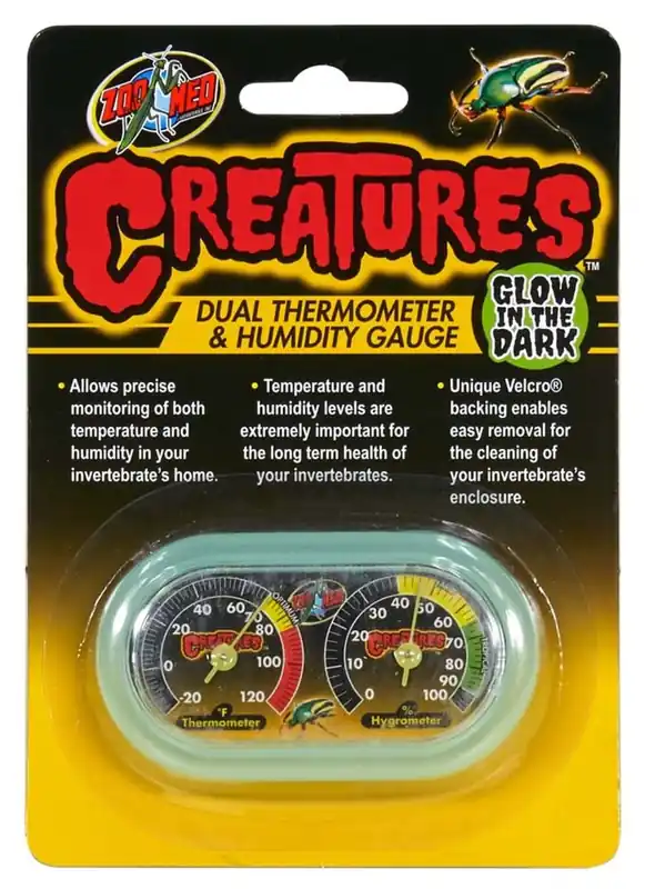 Zoo Med ZOO MED CREATURES DUAL THERMOMETER & HUMIDITY