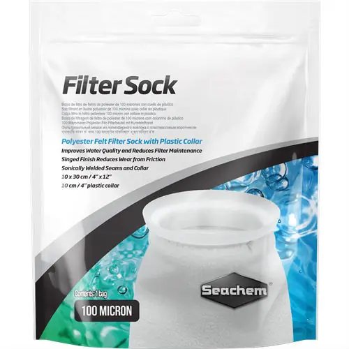 Filter Sock 100 Micron Welded (4" x 12") - Seachem