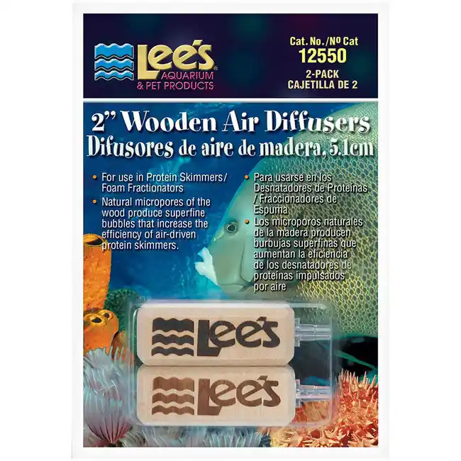 Wooden Air Stone Diffuser 2 Inch (2 Pack) - Lees
