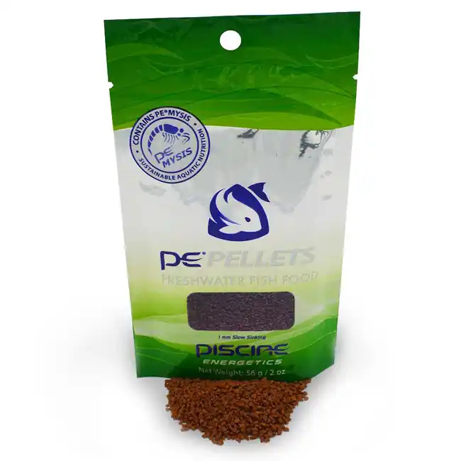 PE Mysis Pellets 2 oz / 56g (1 mm) - Freshwater Fish Food - Piscine Energetics