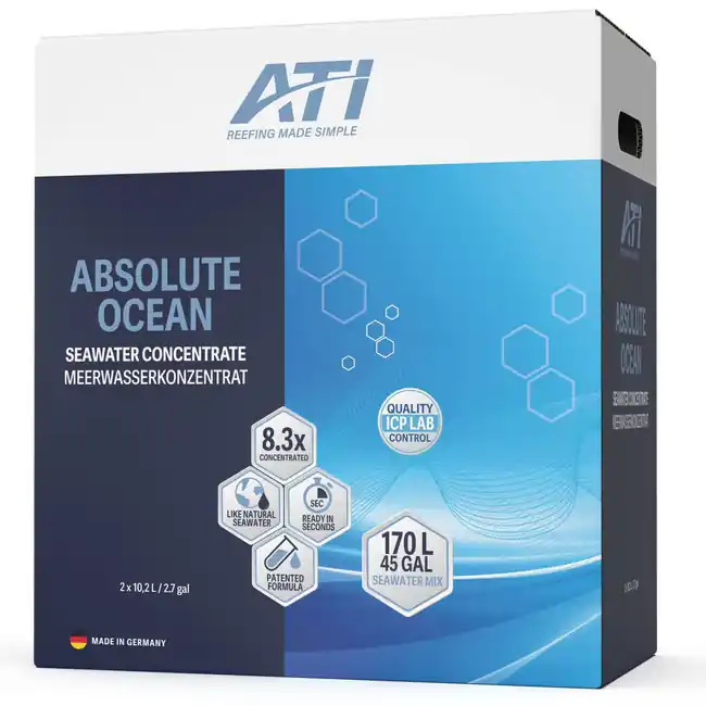 Absolute Ocean 2 x 10 Liter Set (45 Gallons) Perfect Seawater Concentrate - ATI