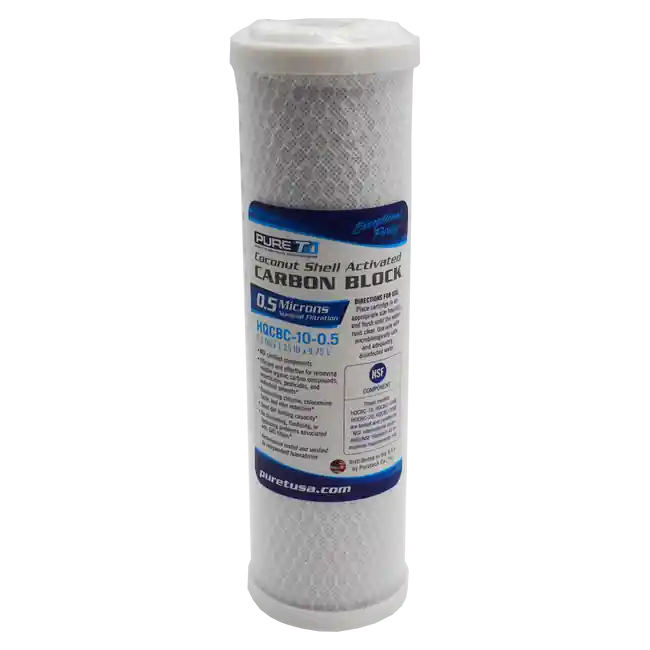 10" RODI Standard (0.5 Micron) Coconut Carbon Block Filter - All Misc Brands