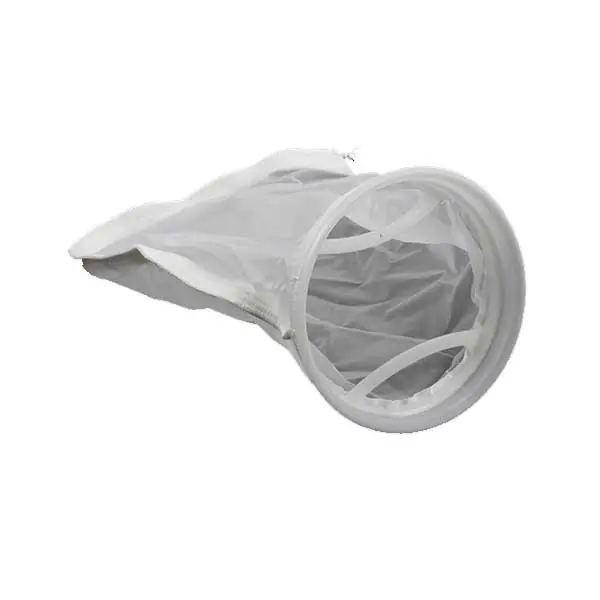 7" x 16" Mesh Filter Bag w/ External Ring - 200 Micron